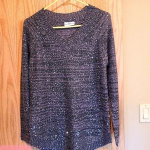 Gray Sparkly Sweater